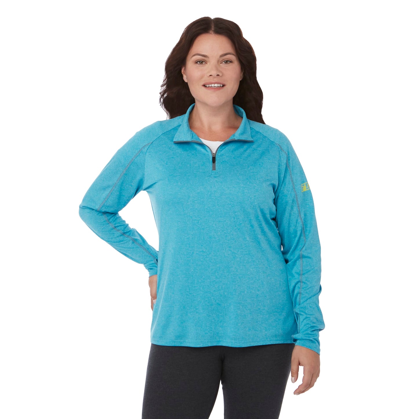 Womens TAZA Knit Quarter Zip