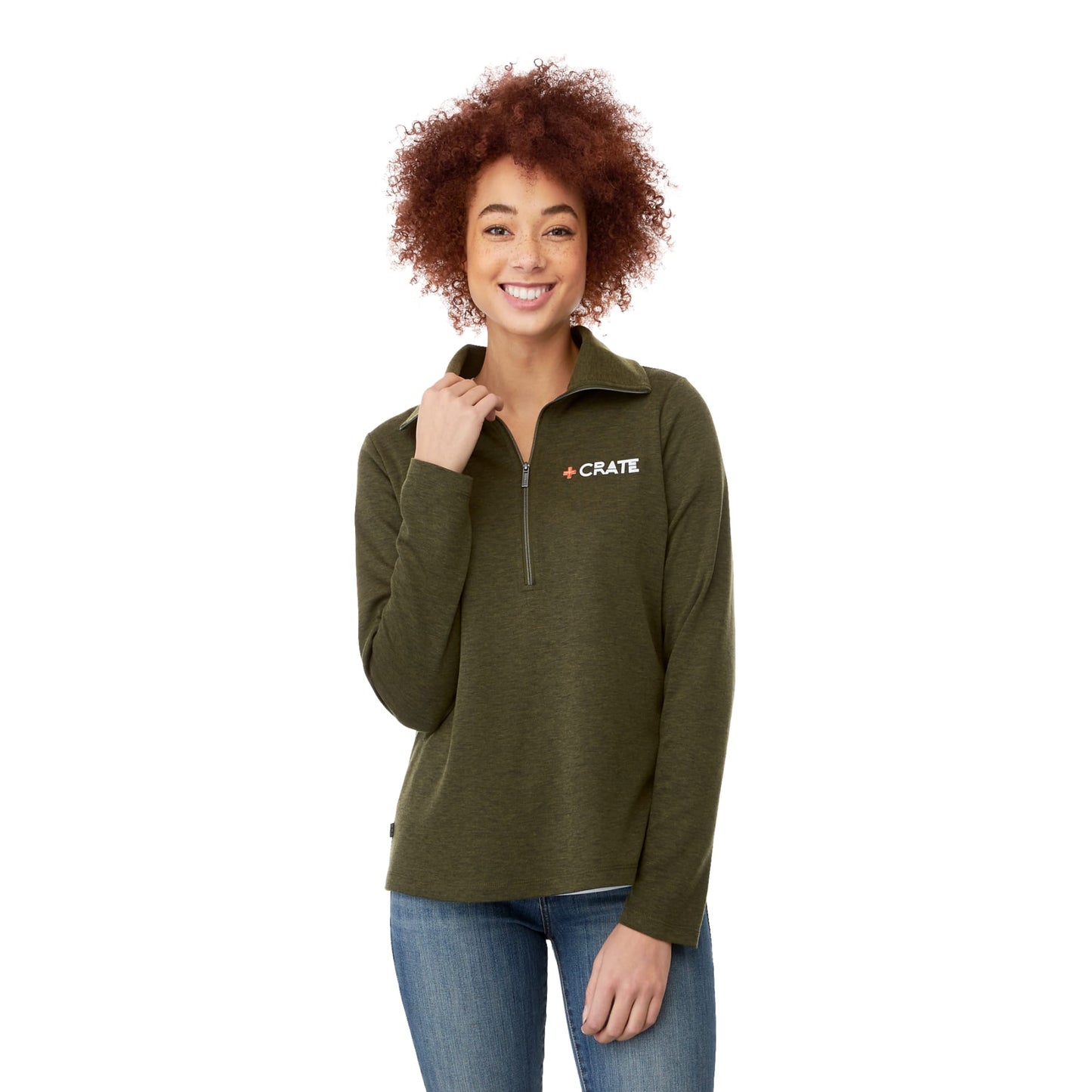 Womens STRATTON Knit Half Zip